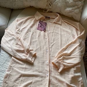 New girls order blush button down. Size 8